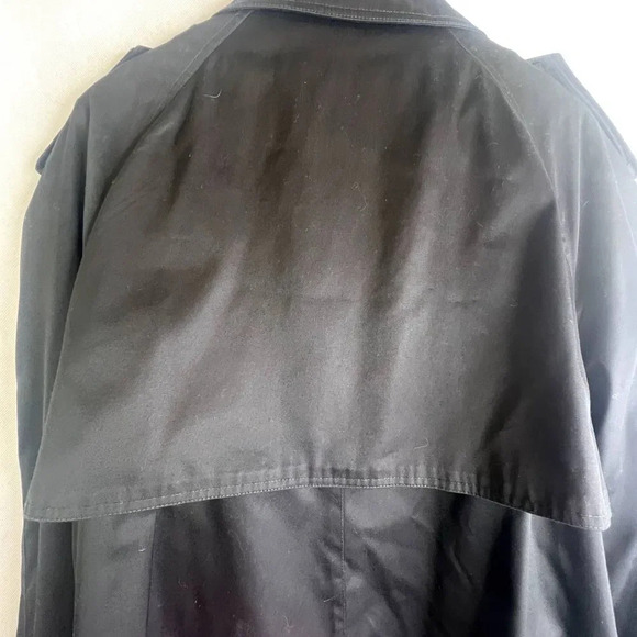 Worthington Woman‎ Black Trench Coat Removable Liner Plus Size 14WP - Picture 4 of 13
